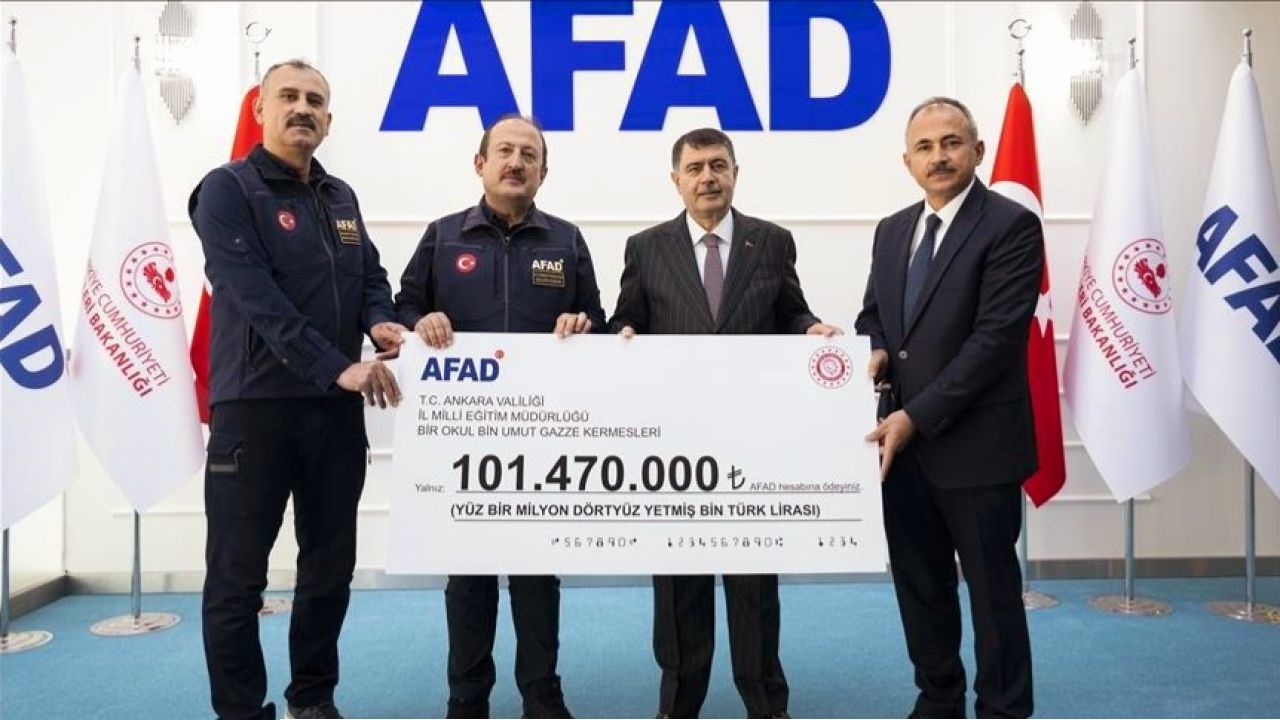 আঙ্কারার স্কুলগুলো গাজা পুনর্গঠনে দিল ২৫ লাখ ডলার